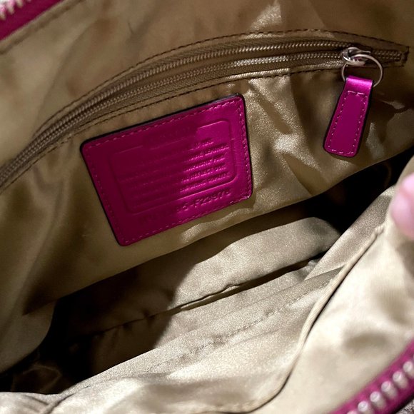 Coach Bright Pink Purse - Picture 4 of 7
